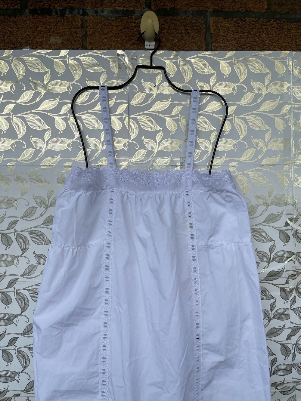 Laneway The Label Eyelet Lace Midi Dress White XS Whimsical Cottagecore - Picture 10 of 16
